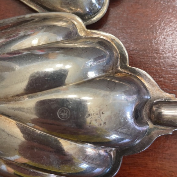 Marked Nickel-Silver Serving Set - Picture 12 of 16